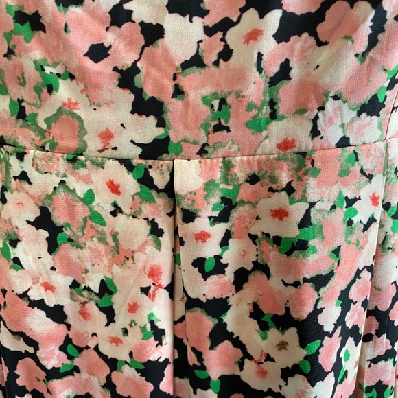 NY & COMPANY Dress Sheath Floral Lined Sleeveless Black & Pink Size 10 - Picture 6 of 11